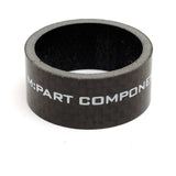 M Part carbon fibre 1-1/8 inch 15mm headset spacer for bike steering upgrade, lightweight and durable bike component.