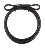 Master Lock looped end security cable, 3000mm long and 10mm thick, designed for padlocks and lock security accessories.
