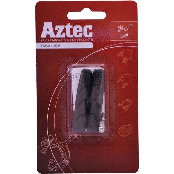 Aztec Road System ceramic brake pads for Shimano Dura-Ace and Ultegra components, showing the brake pad design and branding