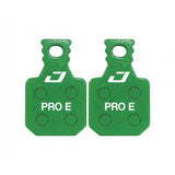 Jagwire Pro E-Bike Disc Brake Pads for Magura MT7 Pro & MT5 models, close-up of brake pad components on a bicycle.