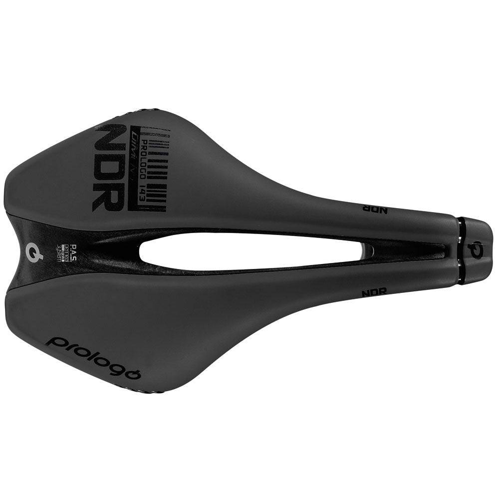 Prologo Dimension NDR Tirox mountain bike saddle with PAS system and padding, designed for comfort and performance.