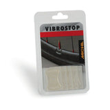 Miche Vibrostop valve stickers for bike components to reduce valve vibrations, shown on a bicycle part.