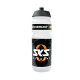 SKS logo 750ml water bottle for cycling, BPA-free, leak-proof, durable accessory with SKS branding and ergonomic design
