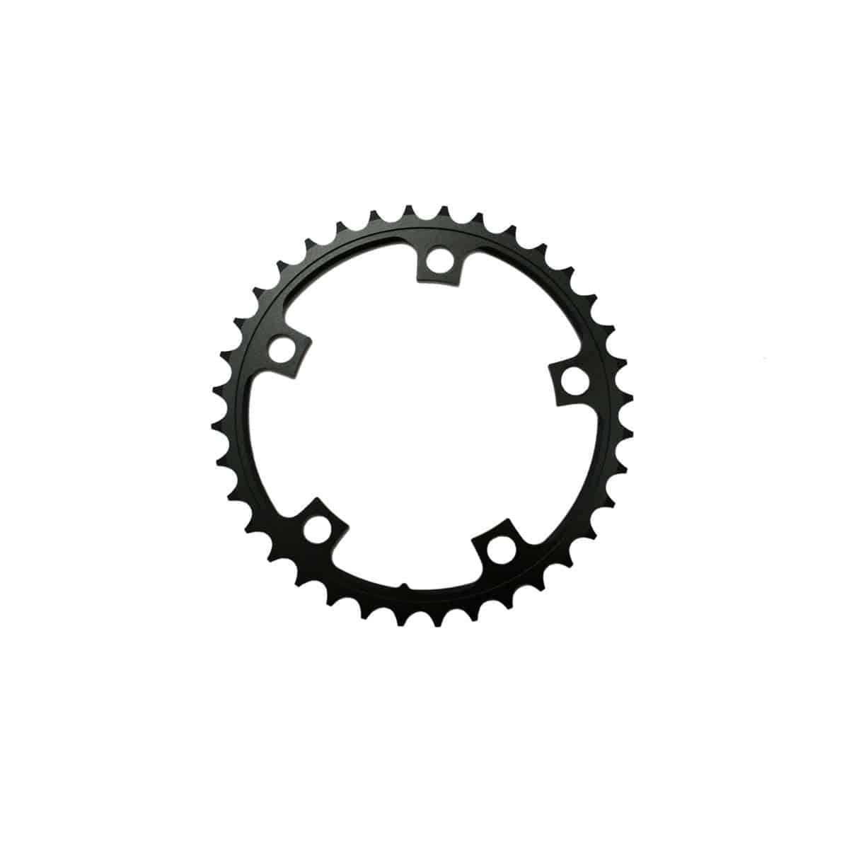 SRAM 34-tooth aluminum road chainring, 110mm BCD, 5-bolt, black, designed for 50-34 cranksets, component bike upgrade