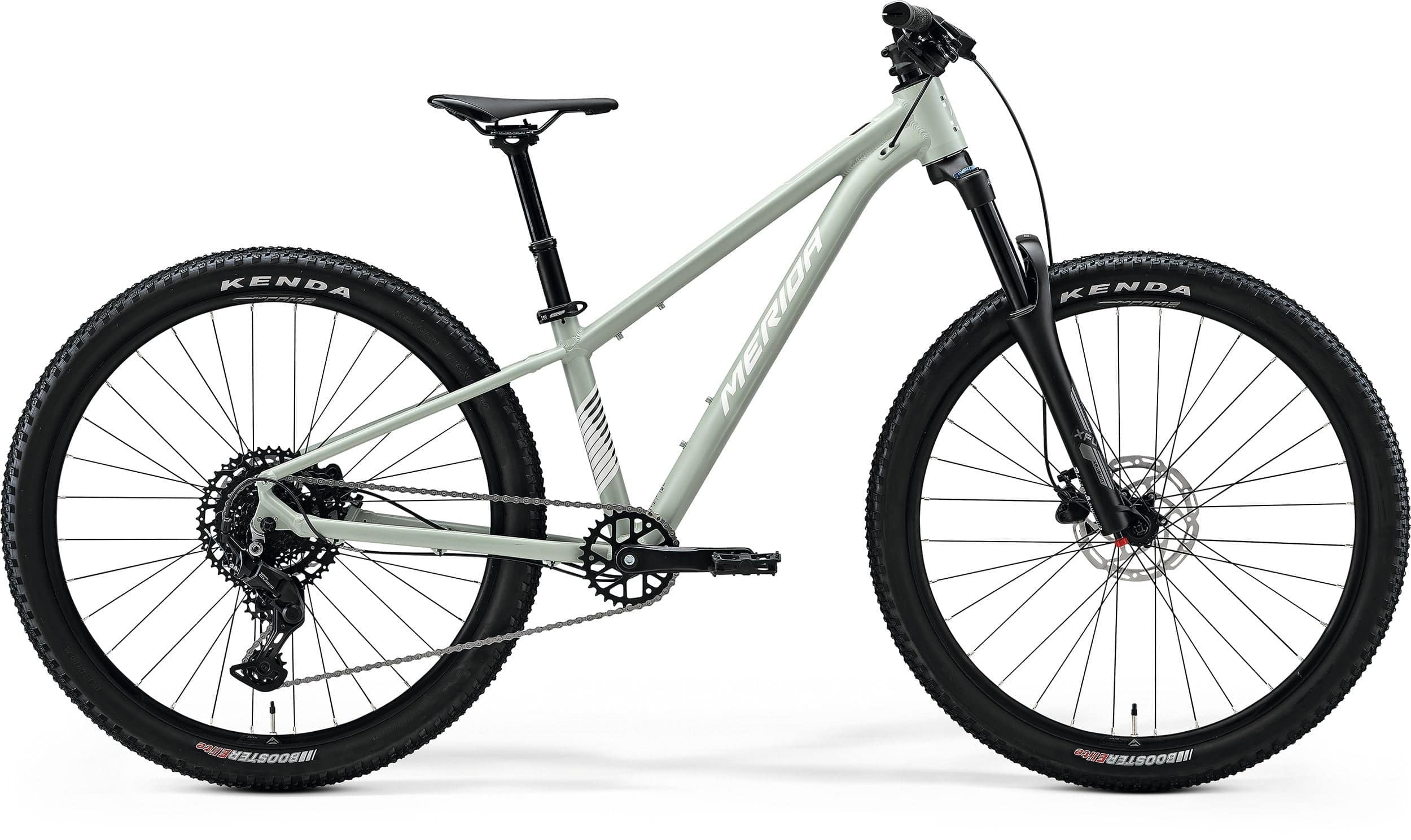Merida Matts J.Champion MY26 kids' mountain bike with suspension fork and hydraulic disc brakes, featuring a sturdy frame and colorful design.