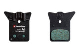 SwissStop Disc 34 brake pads for Shimano road bikes, compatible with Dura Ace, Ultegra, and 105 braking systems.