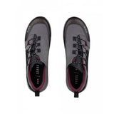 Fizik X2 Terra MTB shoes in black and gray, durable mountain bike trail footwear with rugged design and secure fit.