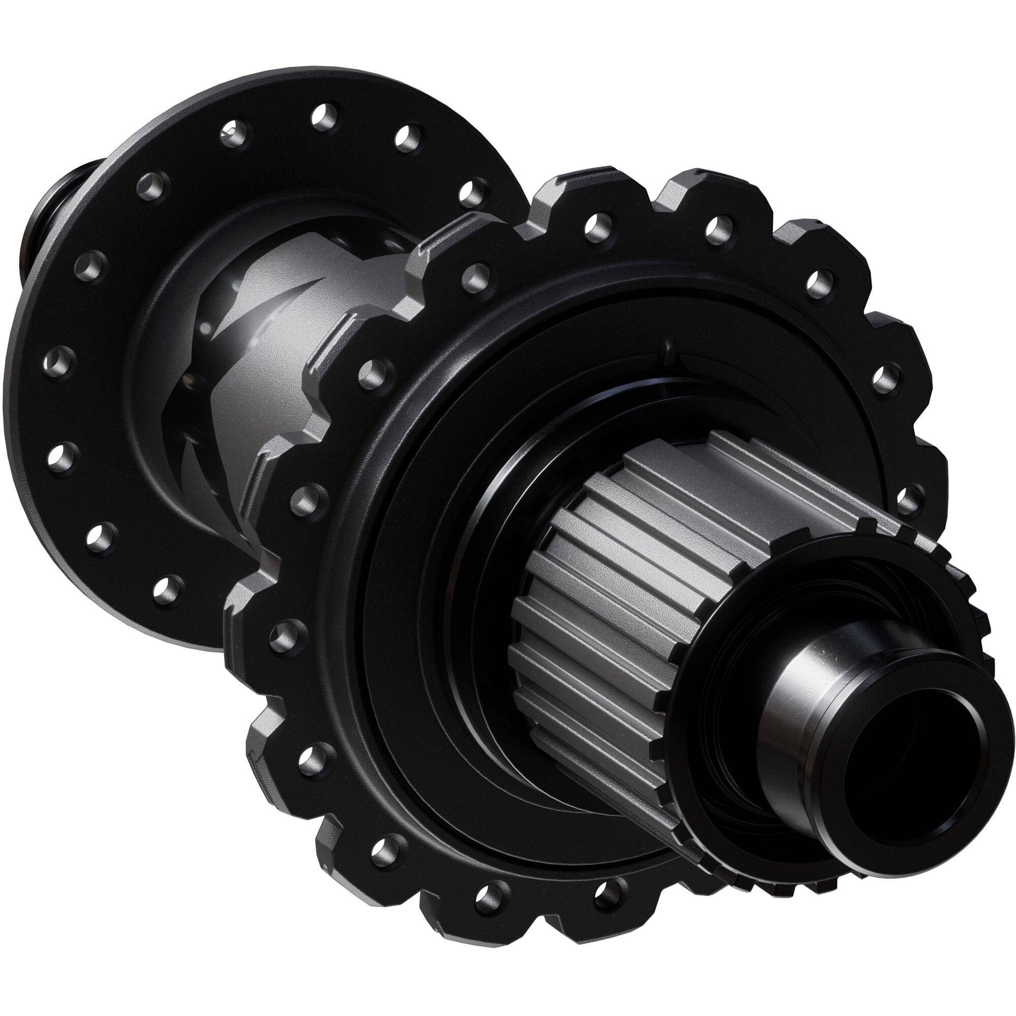 Shimano XTR FH-M9210 12-speed micro spline freehub with center lock disc mount for mountain bike components.