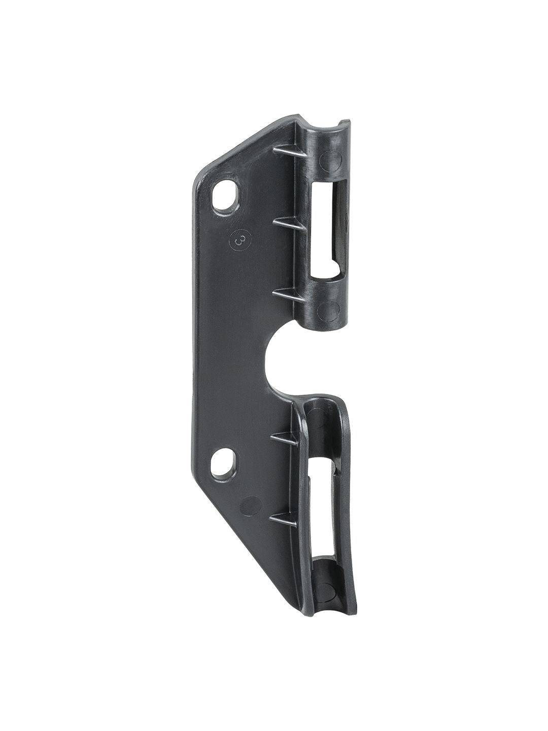 Black Trek Domane+ SLR range extender cable guide for cable management on bike components.