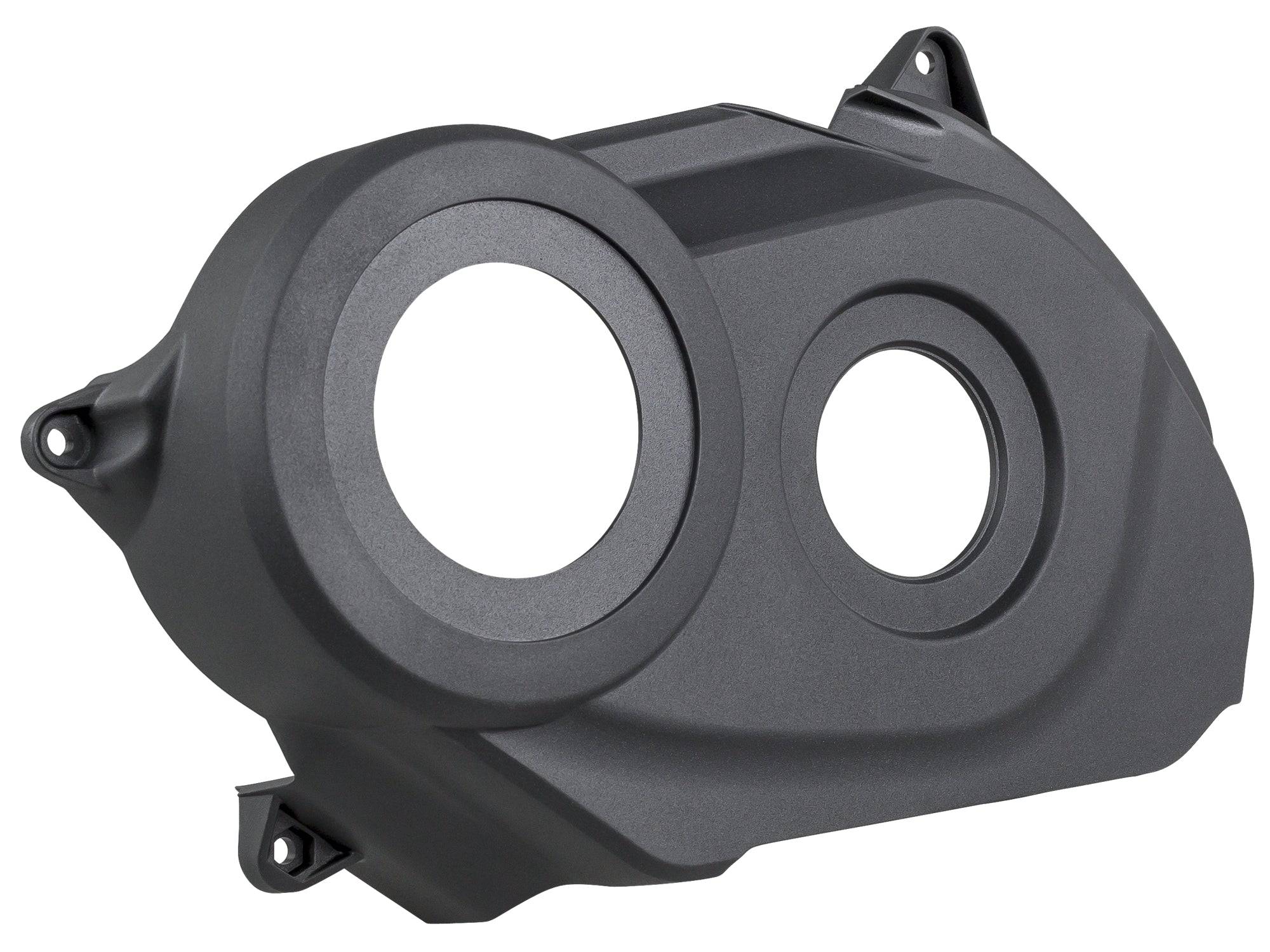 Trek 2018 Powerfly black motor chainguide for non-drive side e-MTB, durable component for bike protection and performance.