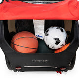 Burley Honey Bee 2024 bike trailer and stroller with 1-wheel kit for two children, featuring a sleek design and safety straps.