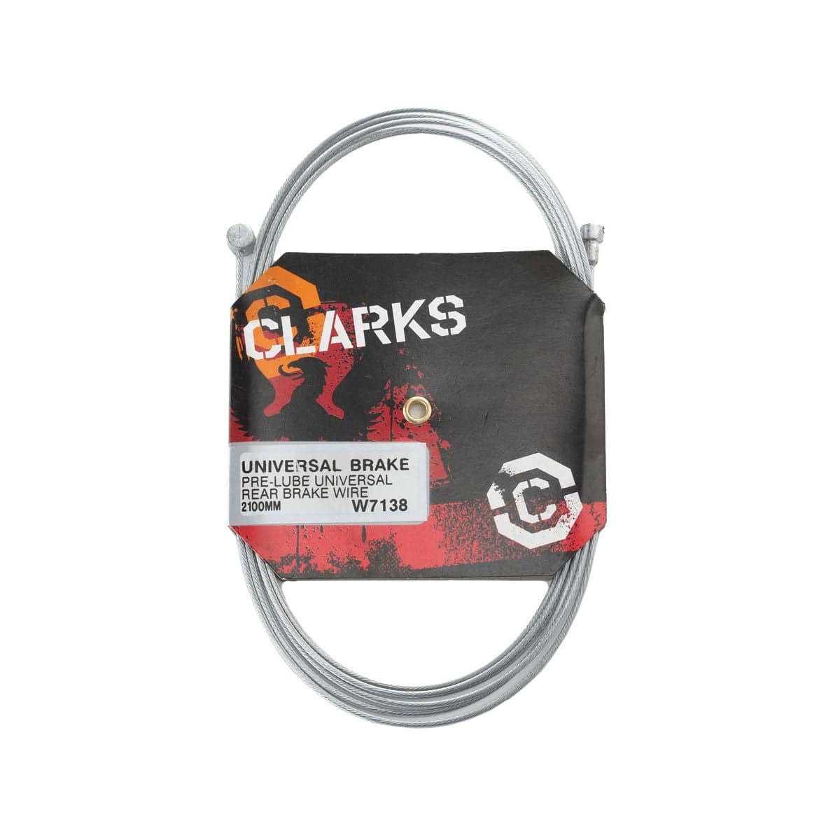 Clarks MTB Pre-Lube Inner Brake Wire Pear Nipple L2100mm Fits All Major Systems: | Swinnerton Cycles