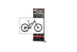 Bike Shield clear gloss cable shield kit for durable bike cable protection, showing the transparent protective covering on bicycle cables.
