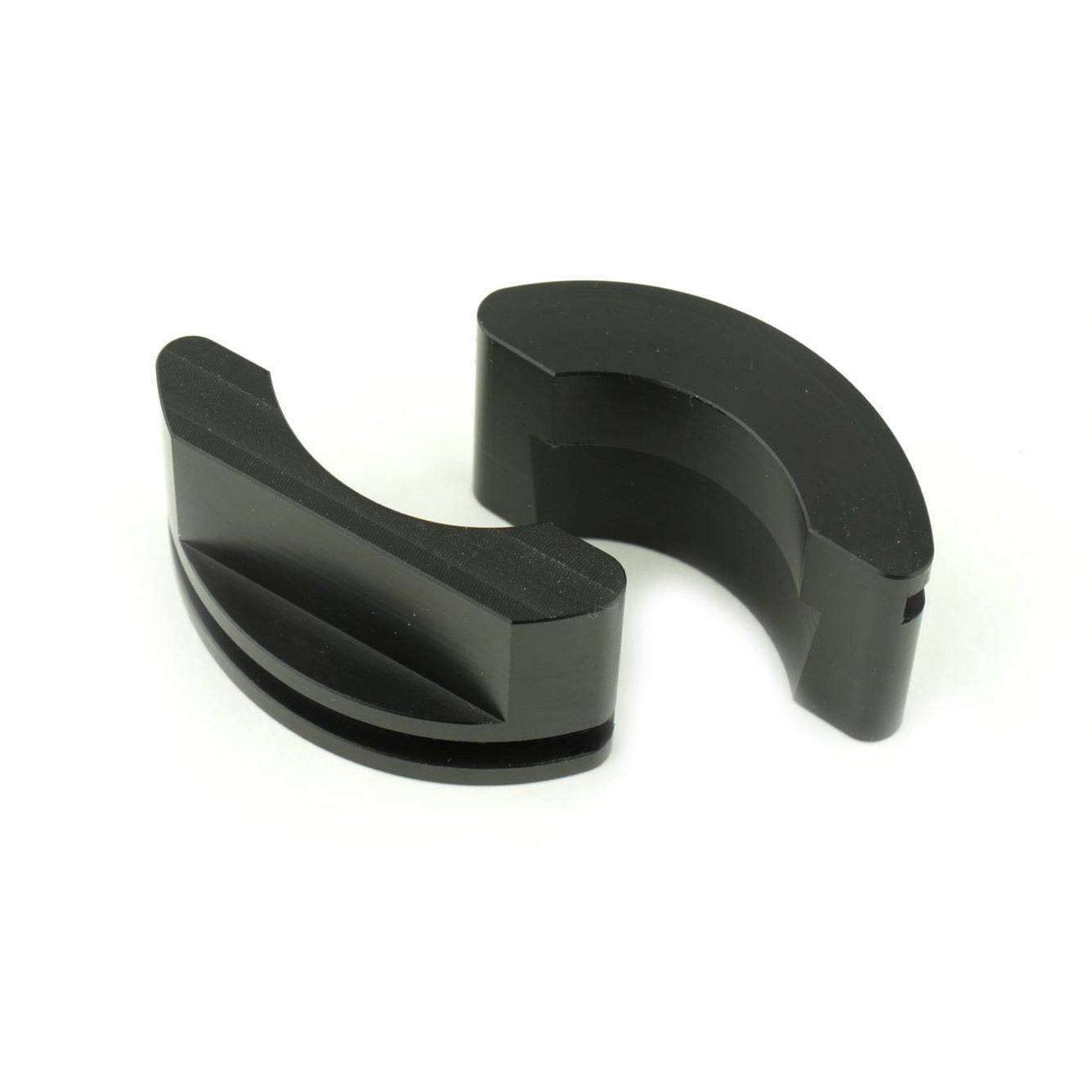 SRAM rear shock body vise blocks for Deluxe Coil B1+ IFP setting, 35mm, used to stabilize components during maintenance.
