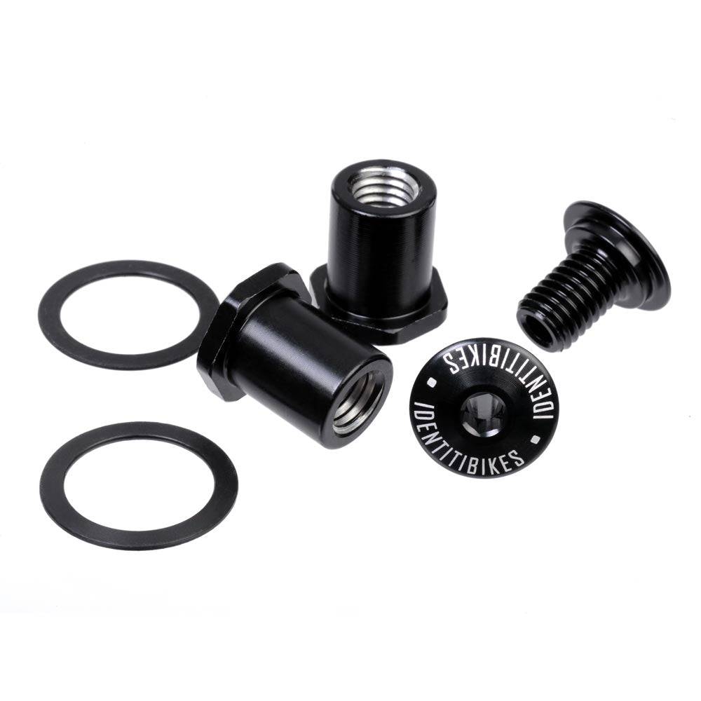 Identiti Mettle rear derailleur hanger for bike frames, showcasing durable component spares and accessories for bike maintenance.