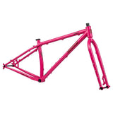 Surly Krampus 29+ mountain bike frameset with disc brake mounts, shown in prickly pear color, rugged and durable frame components.