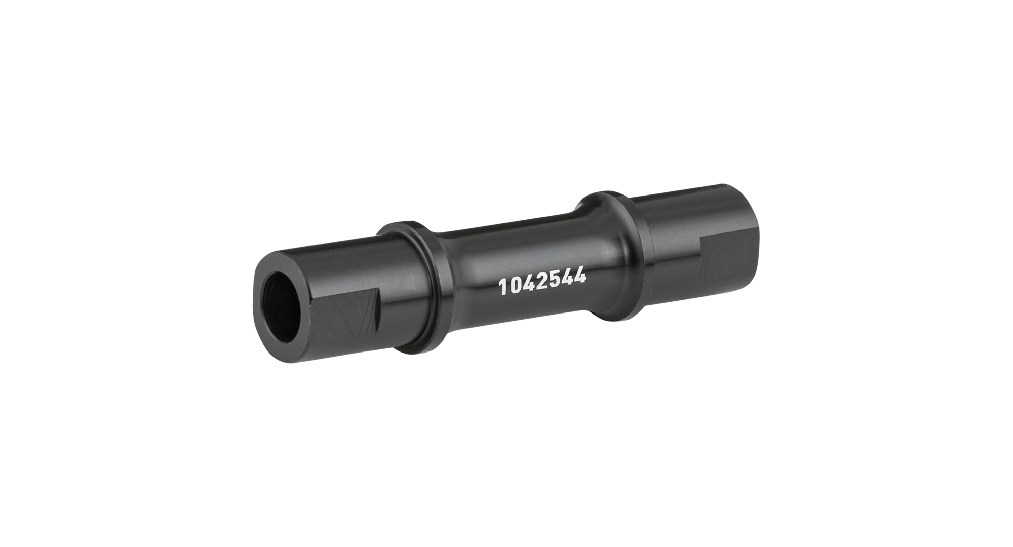 Trek Session 29 2022 silver notched rocker pivot axle for suspension upgrade, shown in the image.