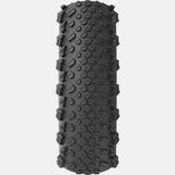 Vittoria Terreno T50 700x40c gravel tire in full black with tubeless-ready design, suitable for endurance cycling.
