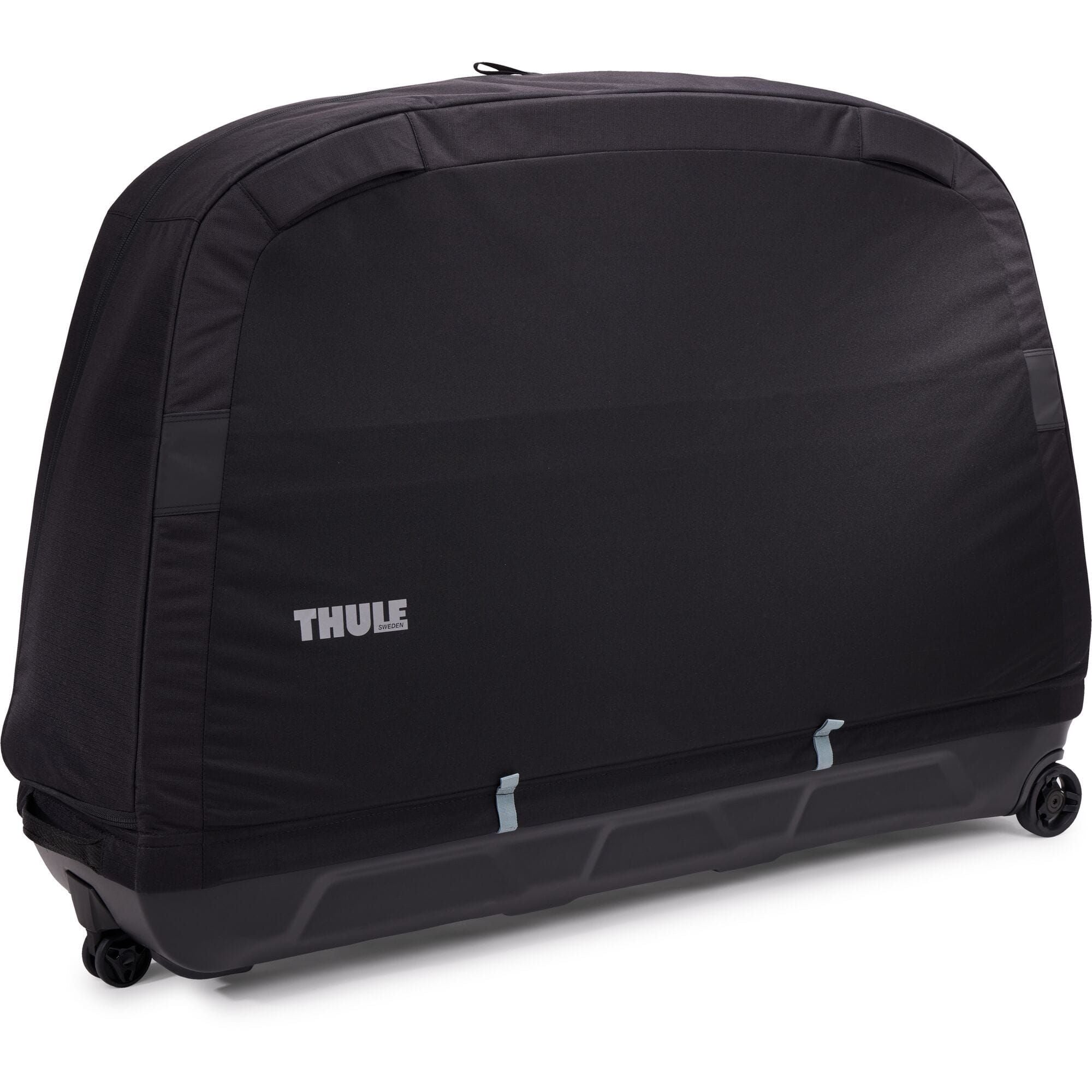 Thule RoundTrip Road Bike Case with integrated work stand, designed for travel protection of road bikes.