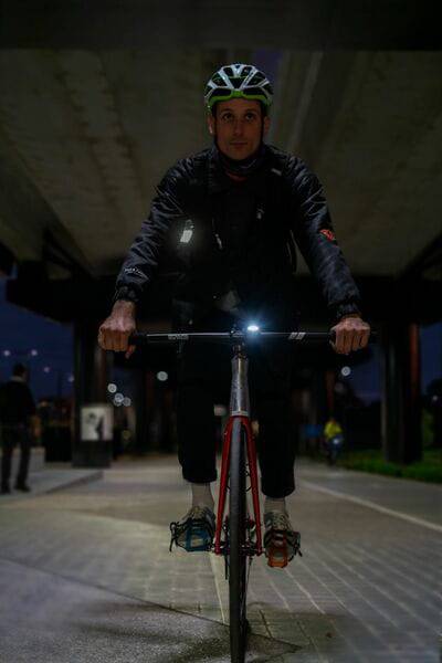 Knog Front Lights - Frog V3 Rechargeable New Denim Blue Front | Swinnerton Cycles