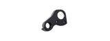 Trek Electra rear disc derailleur hanger in black with 142x12mm thru-axle compatibility, bicycle component for rear wheel mounting.