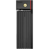 ABUS Foldable Bordo 5700K/100 BK SH uGrip BIG bike lock folded showing black compact design with security features