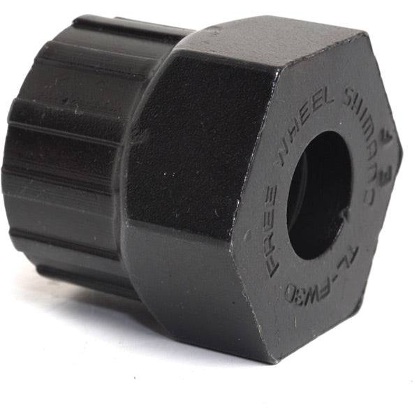 Shimano Workshop freewheel remover tool for rear hub maintenance, designed for bicycle wheel repairs and component removal.