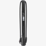 Truflo Air Flow MiniTrax CNC mini floor pump with extra-long hose and frame mount for bicycle tires and accessories