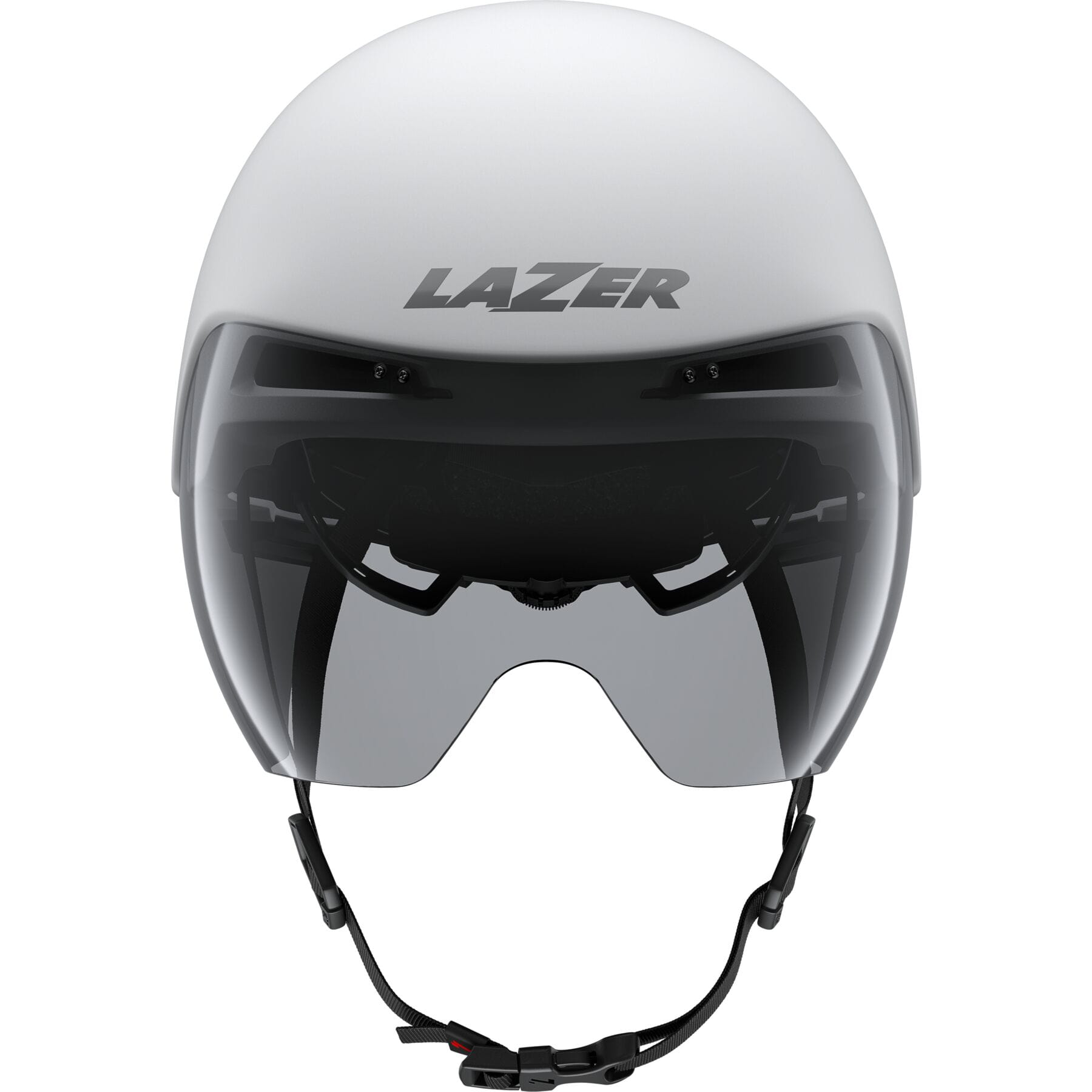 Lazer Volante KinetiCore aerodynamic cycling helmet with adjustable fit and panoramic lens, shown from side view.