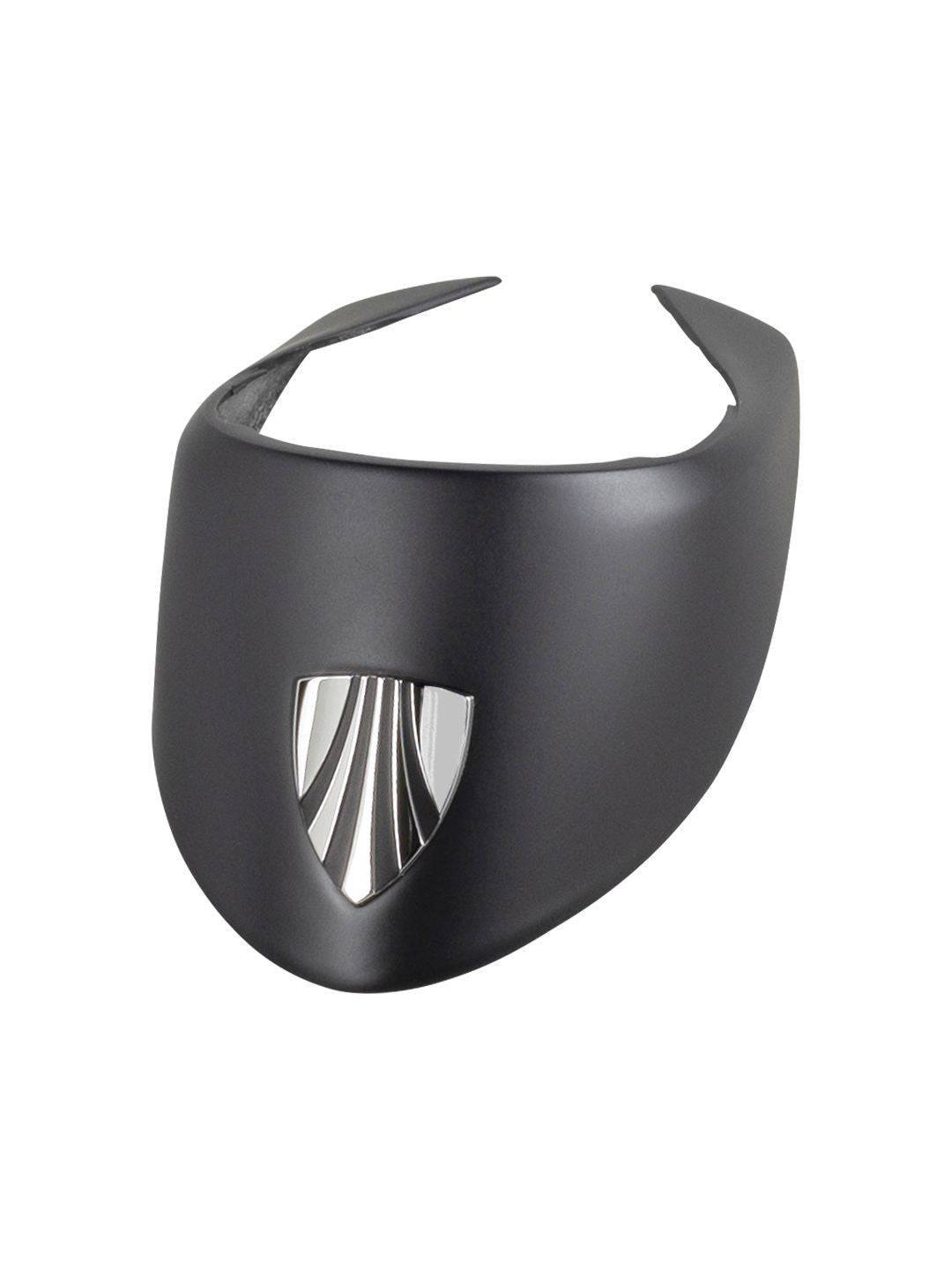 Trek 2022 Domane SL satin black headtube brow cover, bike component accessory for added protection and style.