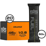 Science In Sport Beta Fuel Energy Chew packets with endurance carb energy chews for athletes on a table.