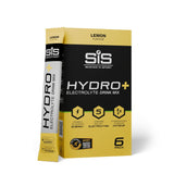 Science In Sport Hydro+ Lemon electrolyte powder stick for hydration and energy, with lemon flavor and convenient portable packaging.
