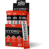 Science In Sport Hydro+ electrolyte stick powder in berry flavor for hydration, shown in a close-up of the packaging and serving spoon.