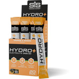 Science In Sport Hydro+ electrolyte drink mix stick in orange mango flavor, showing the powder packet and branding.