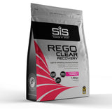 Science In Sport Rego Clear whey protein drink in a clear bottle, low sugar recovery supplement, designed for post-workout hydration.