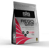 Science In Sport Rego Clear Whey Protein Drink in a clear bottle, low sugar recovery supplement, designed for fitness and post-workout.