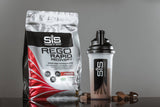 Science In Sport Rego Rapid Recovery vegan drink powder in a container, designed for post-workout recovery.