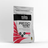 Science In Sport Rego whey protein drink powder for muscle recovery and growth, shown in a resealable pouch.
