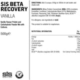 Science In Sport Beta Recovery Drink Powder for endurance and muscle repair, shown in a close-up of the supplement container.