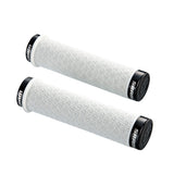 SRAM DH Silicone Locking Grips White with Double Clamps & End Plugs: | Swinnerton Cycles
