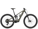 Trek Fuel+ EX 8 Gen 2 electric mountain bike with full suspension and rugged tires for versatile trail riding.