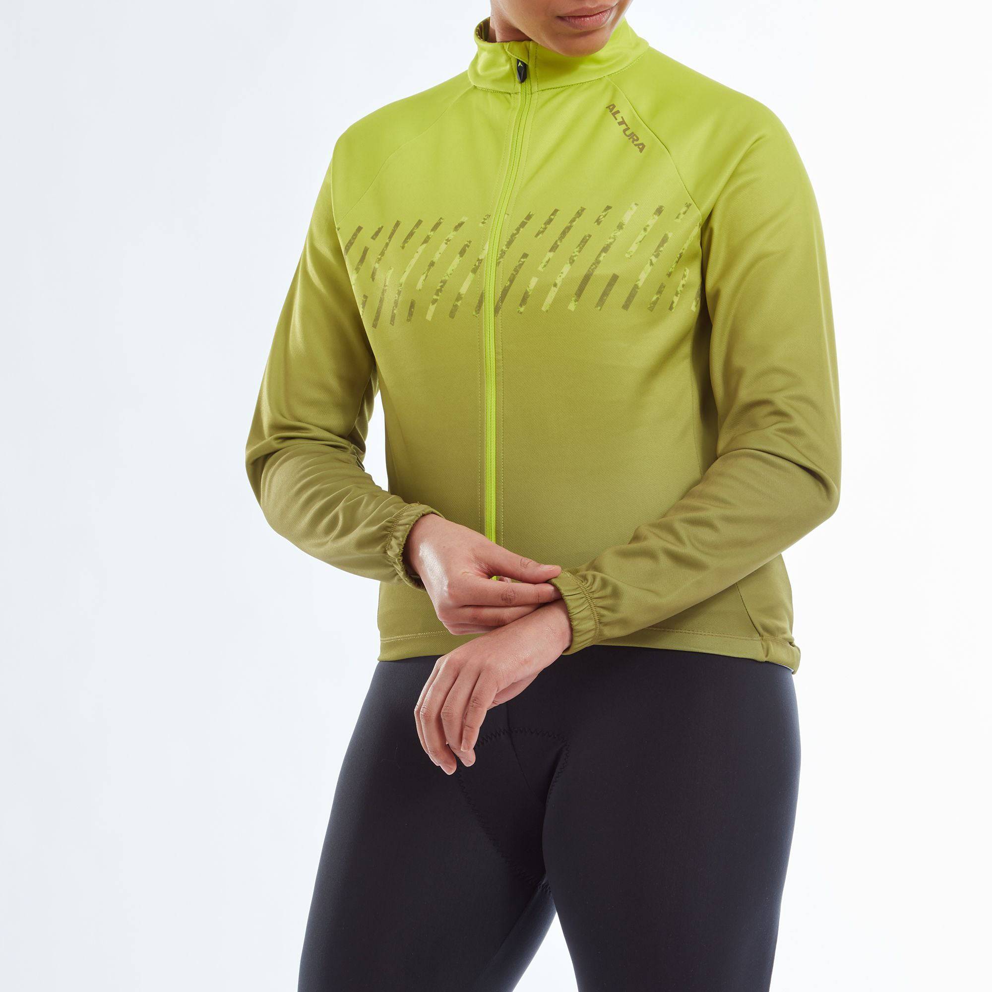 Altura Airstream Women's Long Sleeve Jersey 2022: LIME 8 | Swinnerton Cycles