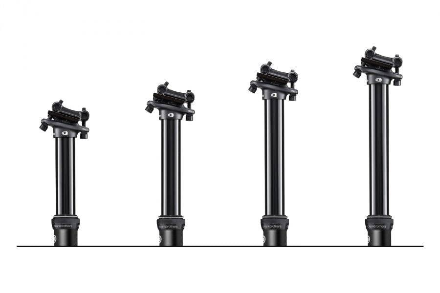 Crank Brothers Highline 7 dropper seatpost with hydraulic cartridge and quick-connect cable mounted on mountain bike frame