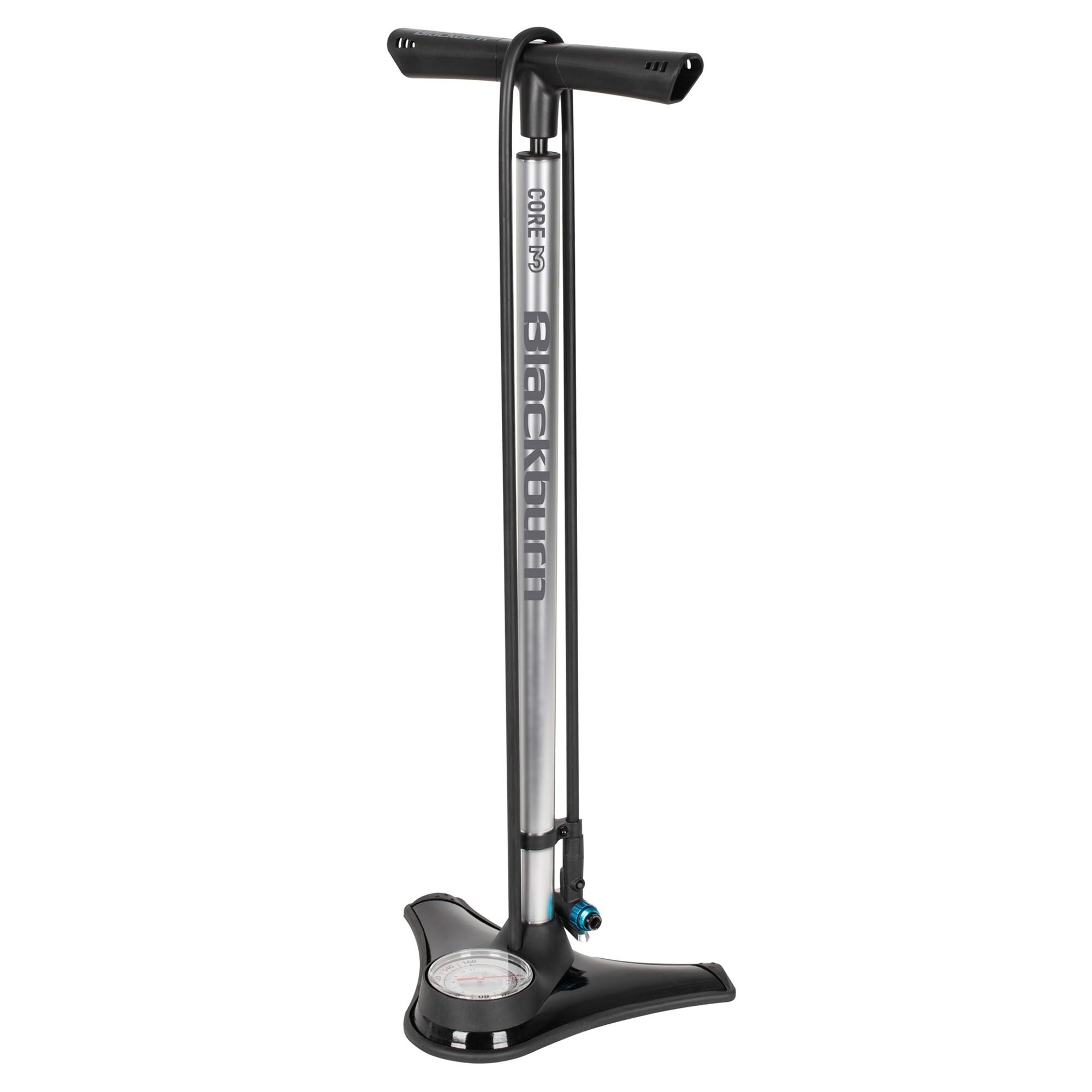 Blackburn Floor Pumps - Core 3 Floor Pump: Silver | Swinnerton Cycles