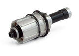 Vision Freehub PRA Shimano 11-Speed U4012 with axle for cycling wheels, showing the black freehub body and metal axle.