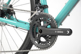 Genesis CDA 20 gravel bike with 700c wheels, drop bars, suitable for mixed terrain and commuting, detailed view of the bike frame.