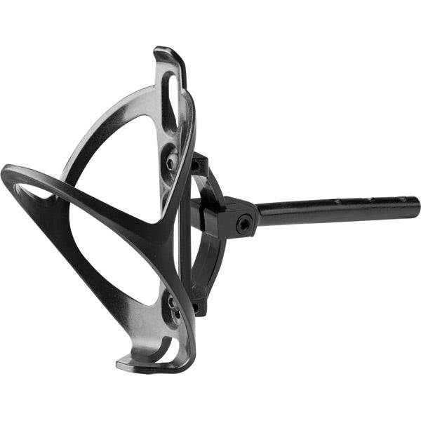 Profile Design RM-10 rear bottle mount system attached to a 10mm seat post with adjustable cage.