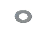 Trek stainless steel shock mount washer, 0.5mm x 8.2mm, for bicycle suspension components, metallic finish with detailed edges.