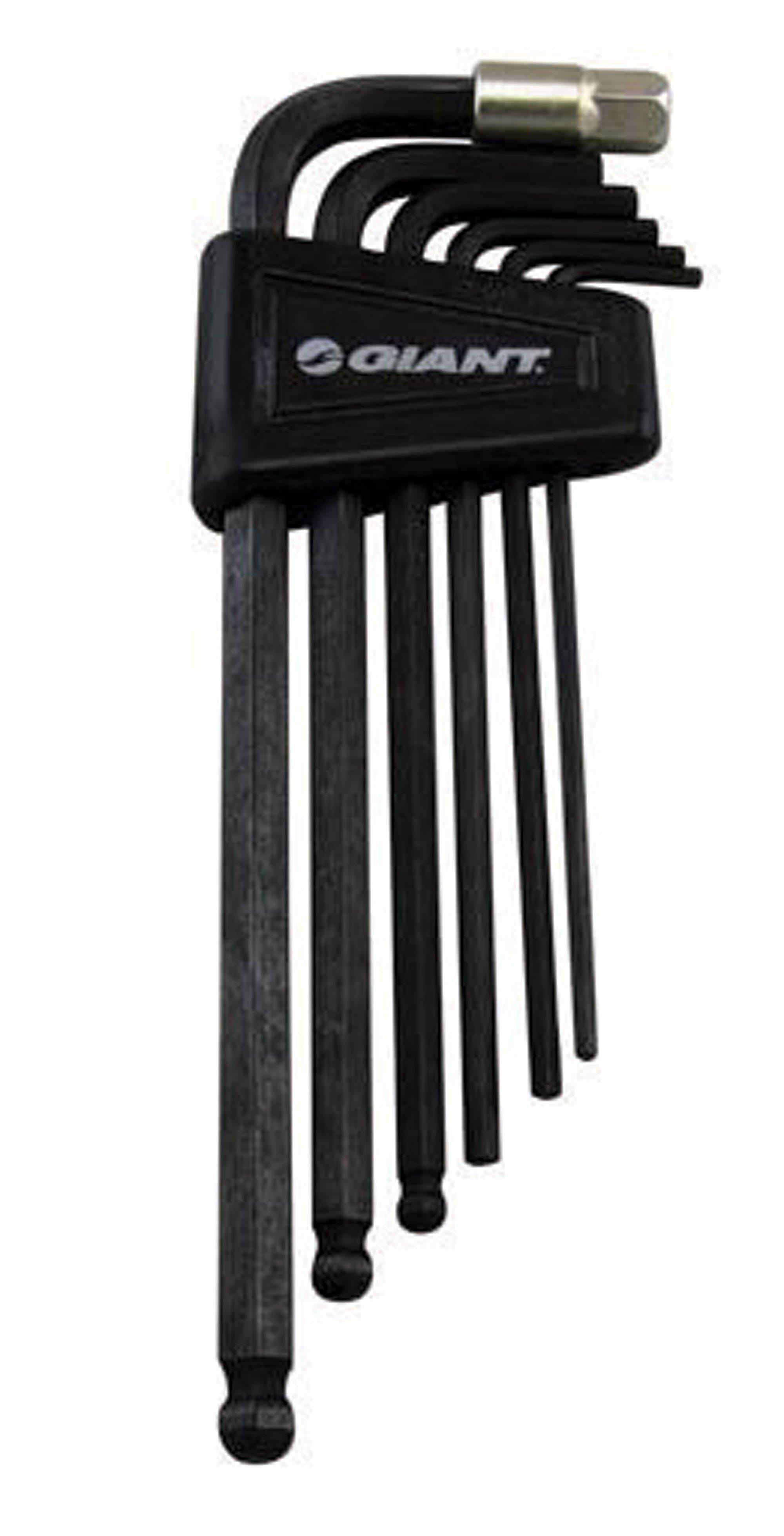 Giant 7-piece hex key set with durable holster, compact workshop tool kit for easy storage and reliable use in repairs