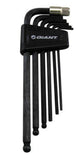 Giant 7-piece hex key set with durable holster, compact workshop tool kit for easy storage and reliable use in repairs